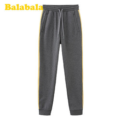 balabala 巴拉巴拉 巴拉巴拉男童加绒新款冬装运动裤休闲裤S6084181101