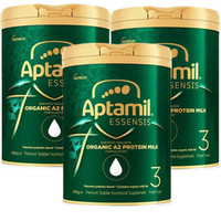 Aptamil 爱他美 ESSENSIS奇迹绿罐 有机A2婴儿配方奶粉3段 1周岁以上 900g 3罐装