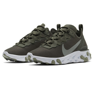 NIKE 耐克 React Element 55 女子跑鞋 BQ2728-302 军绿色 36.5