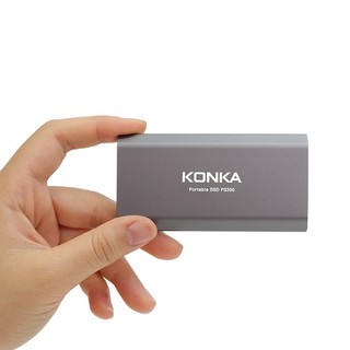 KONKA 康佳 PS300 USB 3.1 移动固态硬盘 Type-C 500GB 俊俏灰