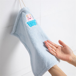 加厚擦手巾挂式可爱韩国搽手帕家用卫生间纯棉超强吸水儿童抹手巾