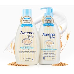 Aveeno 艾惟诺  婴儿润肤乳+沐浴露/354ml