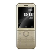 NOKIA 诺基亚 (Nokia) 8000 4G移动联通电信 金色 双卡双待 直板按键手机 wifi热点备用手机 老人老年手机 学生手机