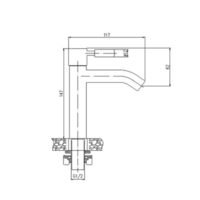 HEGII 恒洁 HMF2600-12 单冷面盆龙头