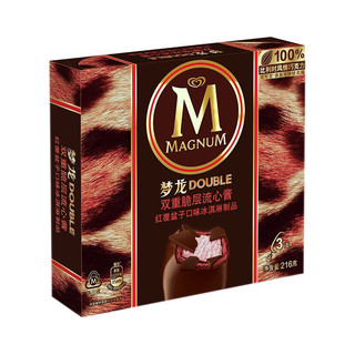 MAGNUM 梦龙 双重脆层流心酱 冰淇淋制品 红覆盆子口味 72g*3支