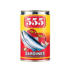鲜得味 555 沙丁鱼罐头155g*2罐 番茄辣味 方便速食 即食低脂健身轻食