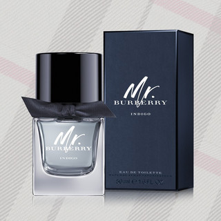 BURBERRY 博柏利 绅士靛蓝男士淡香氛 50ml 新年情人节生日礼物 送男友