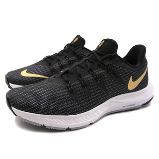 NIKE 耐克 Quest 女子跑鞋 AA7412-006 黑金 36.5