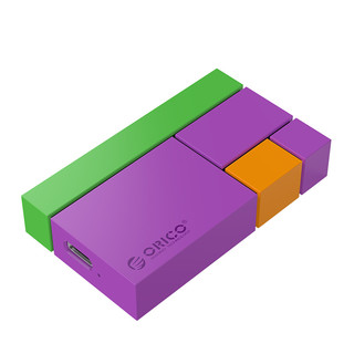 ORICO 奥睿科 光影维度系列 CN300 USB 3.1 Gen2 移动固态硬盘 Type-C 1TB 凝碧紫
