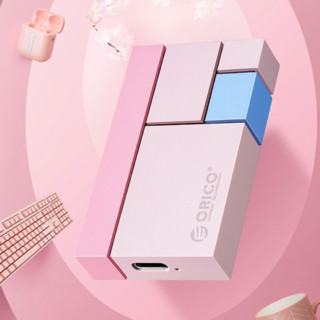 ORICO 奥睿科 光影维度系列 CN300 USB 3.1 Gen2 移动固态硬盘 Type-C 250GB 女王粉