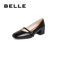 BeLLE 百丽 BELLE/百丽2020春新商场同款羊皮革女玛丽珍皮单鞋U8F1DAQ0
