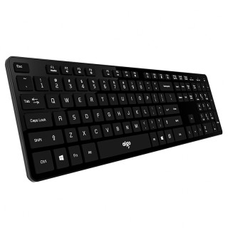 aigo爱国者v500105键有线薄膜键盘曜石黑无光