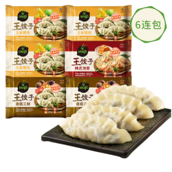 bibigo 必品阁 王饺子韩式蒸饺 490g*6包