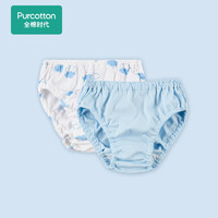 Purcotton 全棉时代 儿童内裤 2件装 白云棉呦呦+云朵鸽子 90/55