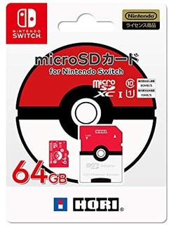 任天堂许可商品精灵宝可梦 microSD卡 适用于任天堂Switch 64GB 怪兽球