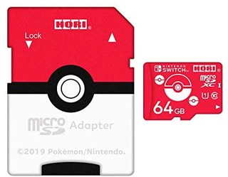 任天堂许可商品精灵宝可梦 microSD卡 适用于任天堂Switch 64GB 怪兽球