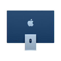 Apple 苹果 iMac 2021款 M1 芯片版 24英寸一体机 蓝色（M1、核芯显卡、8GB、256GB SSD、4.5K、MGPK3CH/A）