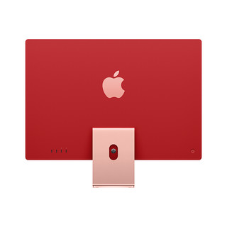 Apple 苹果 iMac 2021款 M1 芯片版 24英寸 一体机 粉色（M1、核芯显卡、8GB、512GB SSD、4.5K、MGPN3CH/A）