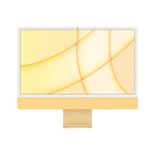 Apple 苹果 iMac 2021款 M1 芯片版 24英寸 一体机 黄色（M1、核芯显卡、8GB、512GB SSD、4.5K）