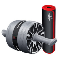 艾得凯 ADKING 家用健腹轮 ADK2021120 灰色 带瑜伽垫