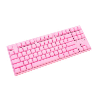 DURGOD 杜伽 K320 104键 有线机械键盘 甜心粉 Cherry青轴 单光