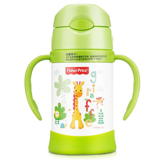 Fisher-Price 费雪 FP-8012 儿童保温吸管杯 300ml 绿色