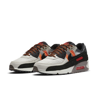 NIKE 耐克 Air Max 90 3M联名款 男子跑鞋 CZ2975-001 灰色/黑色/亮橙 41