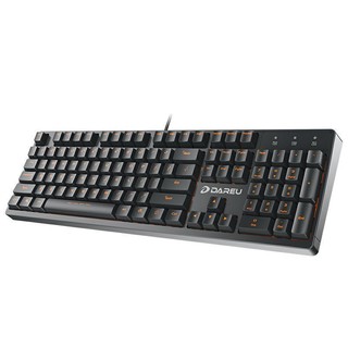 Dareu 达尔优 LK166 104键 有线机械键盘 黑色 国产青轴 无光