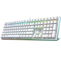 Dareu 达尔优 EK925 108键 有线机械键盘 白色 国产茶轴 RGB