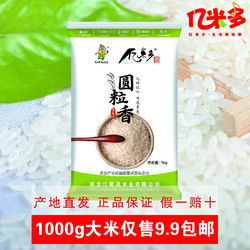 天和永润 亿米多东北大米10斤20年新米黑龙江粳米庆安大米圆粒香珍珠米(新老包装交替发货)1kg装 1000g装