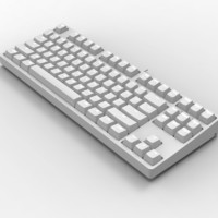GANSS 迦斯 GS87C 有线机械键盘 87键 白色 Cherry红轴 单光