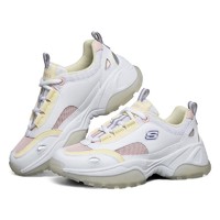 SKECHERS斯凯奇女鞋2020新款舒适厚底低帮系带运动休闲鞋88888407