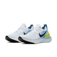 NIKE 耐克 Epic React Flyknit 2 女子跑鞋 BQ8927-106 白蓝黄 36