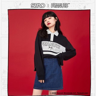 Spao 史努比snoopy联名spmwb11d21 女士撞色长袖卫衣 报价价格评测怎么样 什么值得买