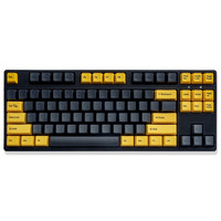 GANSS 迦斯 GS87C 87键 有线机械键盘 墨金色 Cherry青轴 无光