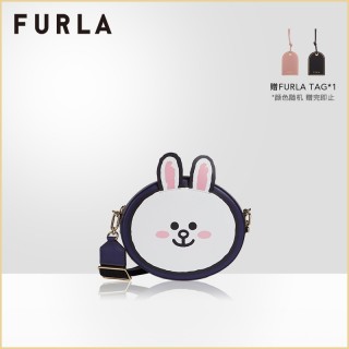 FURLA芙拉LINEFRIENDS2021春夏新品布朗熊可妮兔女士迷你斜挎包
