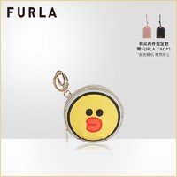 FURLA芙拉LINEFRIENDS2021新品布朗熊可妮兔莎莉鸭女士迷你零钱包