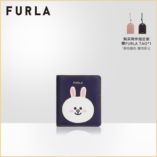 FURLA芙拉LINEFRIENDS2021春夏新品女士布朗熊可妮兔莎莉短款钱包