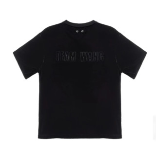 TEAM WANG 男女款天鹅绒短袖T恤 黑色 1