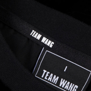 TEAM WANG 男女款天鹅绒短袖T恤 黑色 2