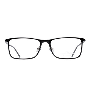 夏蒙Charmant眼镜架配近视男女款全框光学近视防蓝光眼镜GA38008 BK/黑色（镜片升级请联系客服）