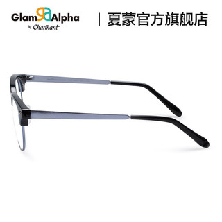 CHARMANT夏蒙眼镜架男士全框复古时尚新潮镜框可配近视  GA38005 BK1/黑色