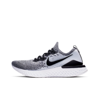 nike耐克epicreactflyknit2男子跑鞋bq8928101灰黑白405
