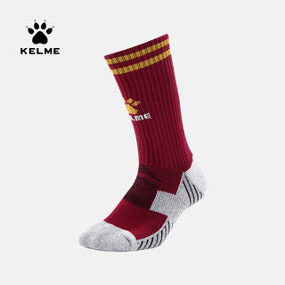 KELME卡尔美 足球篮球球袜 中国纪念版系列袜子 红-M