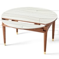 林氏木业 LS206R3-A 现代简约折叠圆桌 1.2m