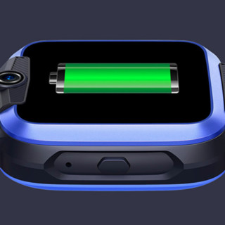 xun 小寻 T2 智能手表 35.5mm 极光蓝表盘 蓝黑色硅胶表带（GPS、北斗、扬声器）