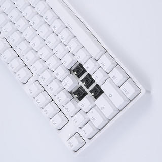 GANSS 迦斯 GS104D 104键 双模机械键盘 白色 Cherry银轴 单光