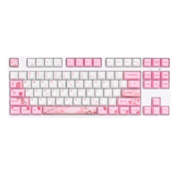 GANSS 迦斯 GS104C 104键 有线机械键盘 白色樱花木 Cherry茶轴 无光