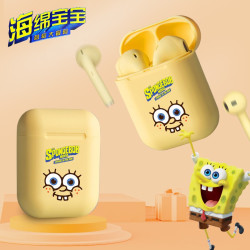 SpongBob 海绵宝宝 触摸蓝牙5.0无线双耳迷你耳机