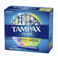 TAMPAX 丹碧丝 珍珠系列 塑胶导管式卫生棉条套装 (L轻吸收量8支+R普通吸收量18支+S大吸收量8支)